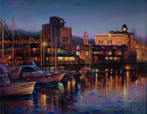 Petaluma Evening by artist Natasha-Marquardt-Petaluma Arts Center
