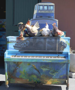 Pianos of Petaluma opening reception at Petaluma Arts Center.