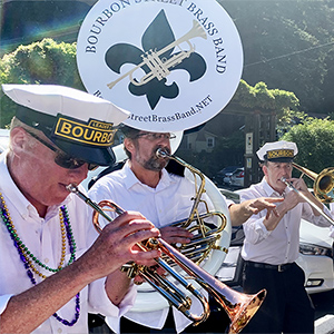 Bourbon Street Brass Band at forestville Farmers Market