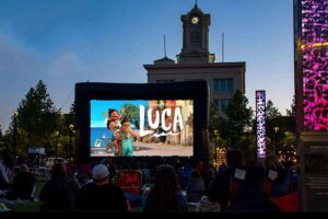 Luca movie in Courthouse Square downtown Santa Rosa