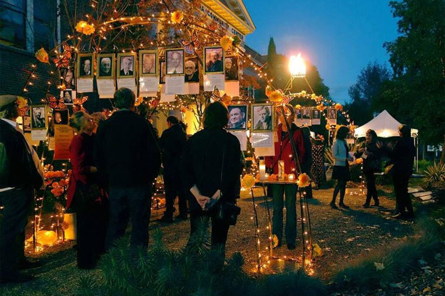 Dia de los muertos community altar Sonoma