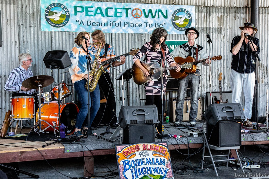 Bohemian Highway band at Peacetown Concerts