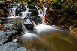 Waterfalal at Sugarloaf Ridge State Park.