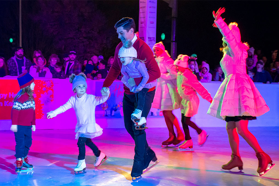 Winter Lights Skating on the Square in Santa Rosa