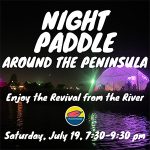 Night Paddle in Petaluma.