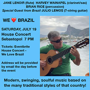 We lovve Brazil house concert in Sebastopol