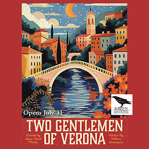 Two Gentlemen of Verona-Raven at Bacchus Landing