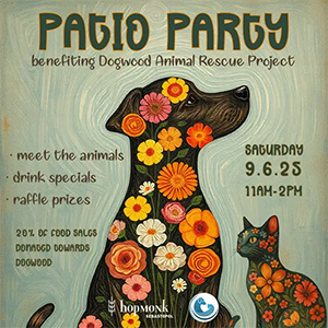 Dogwood Rescue Patio Party at Hopmonk