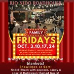 Family Fridays movie nights at Rio Nido Roadhouse.